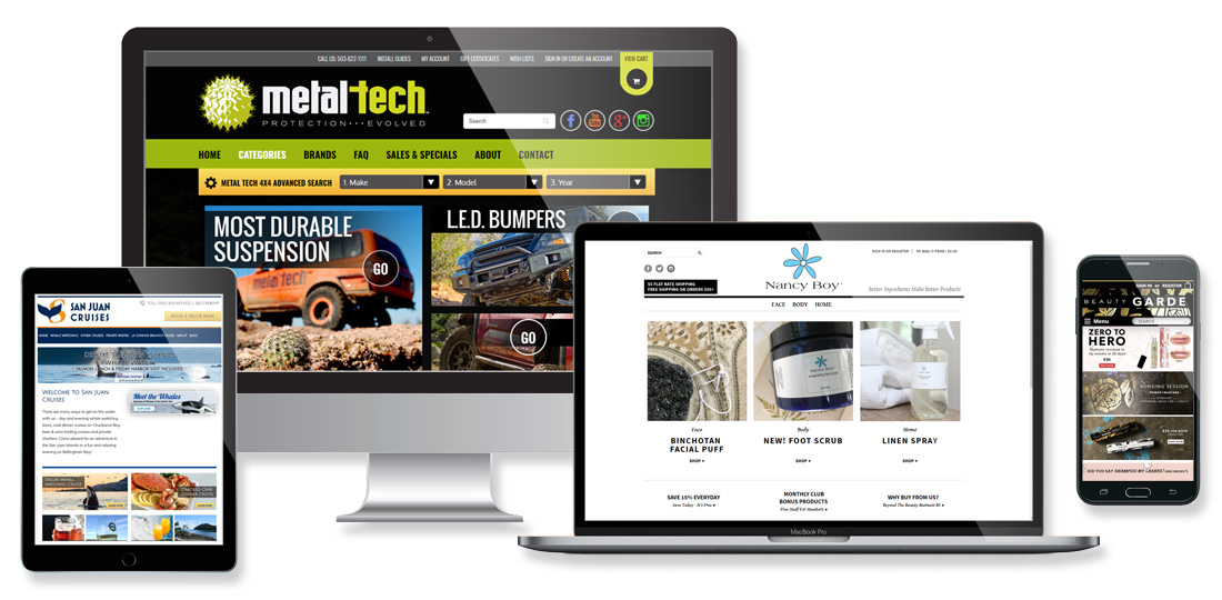 Desktop & Responsive Website Designs