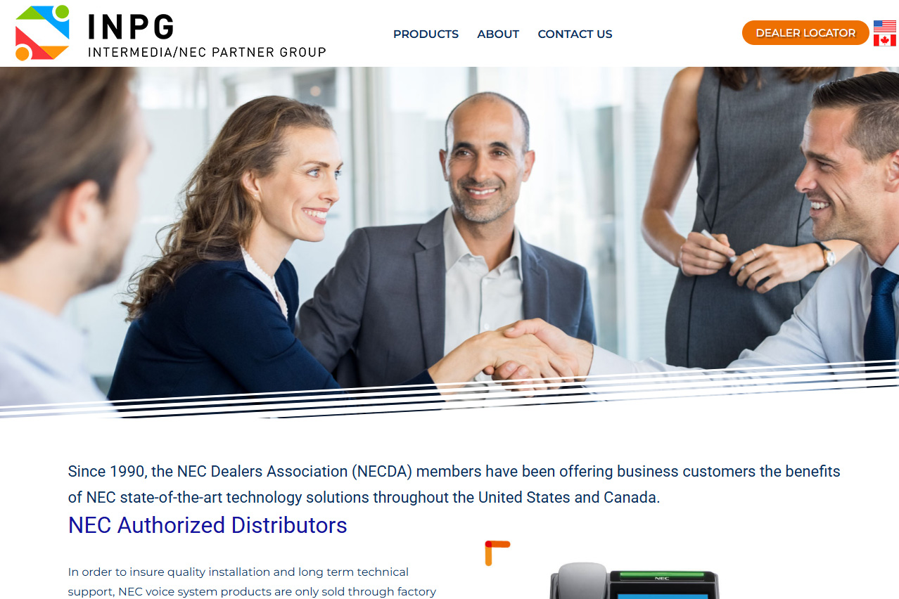 INPG NEC Partner Group website