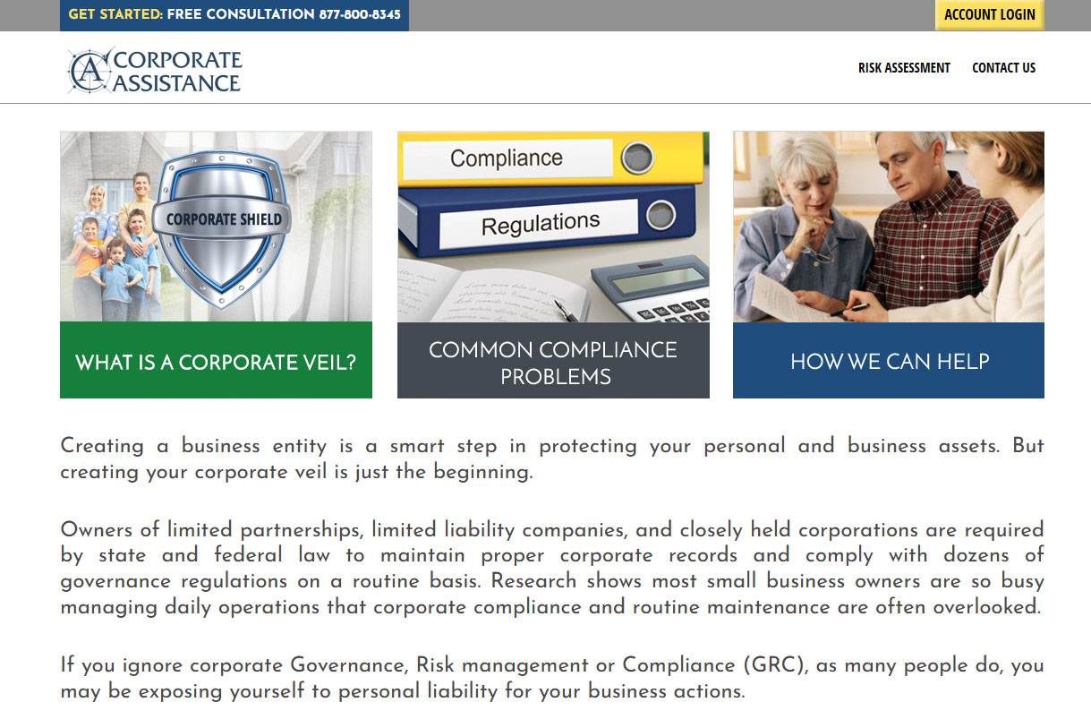 Corporate Assistance LLC website