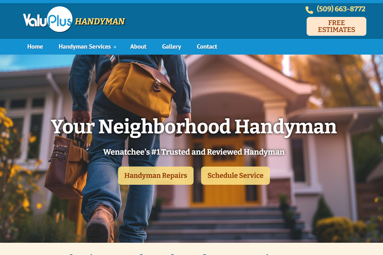 Wenatchee Handyman Services website