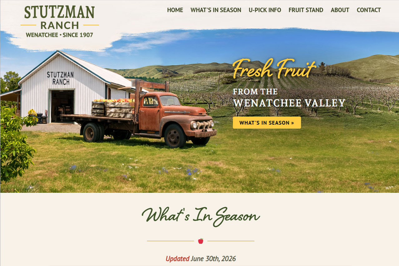 The Stutzman Ranch website
