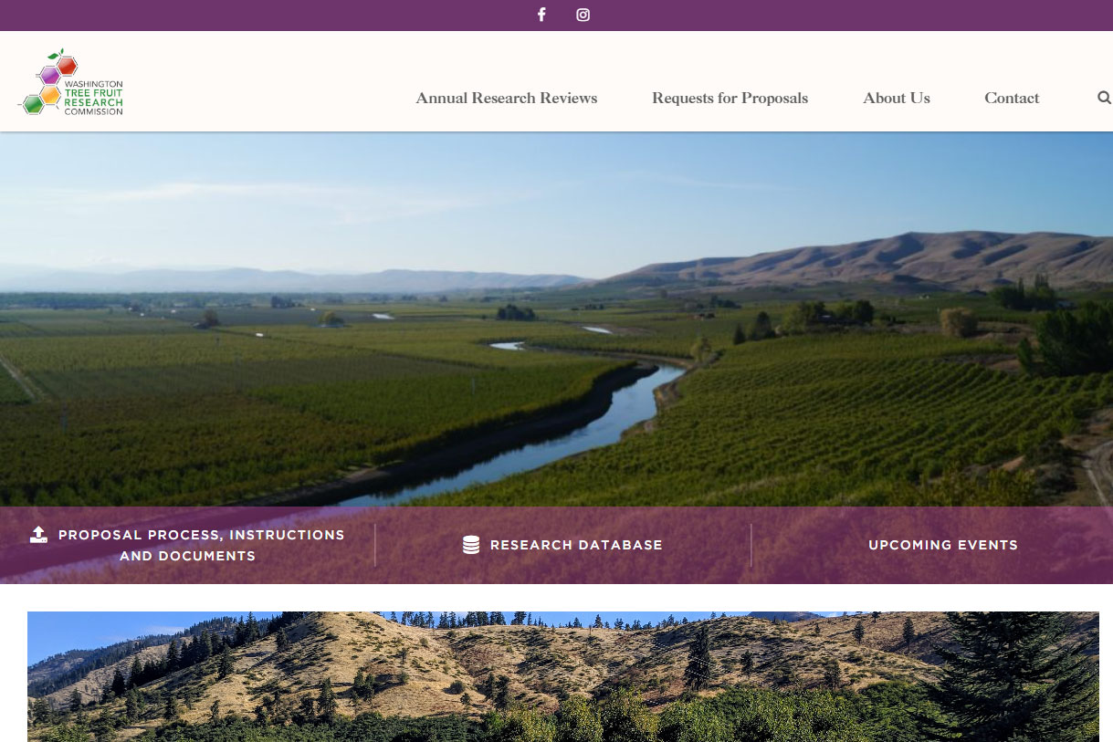 Washington Tree Fruit Research Commission website